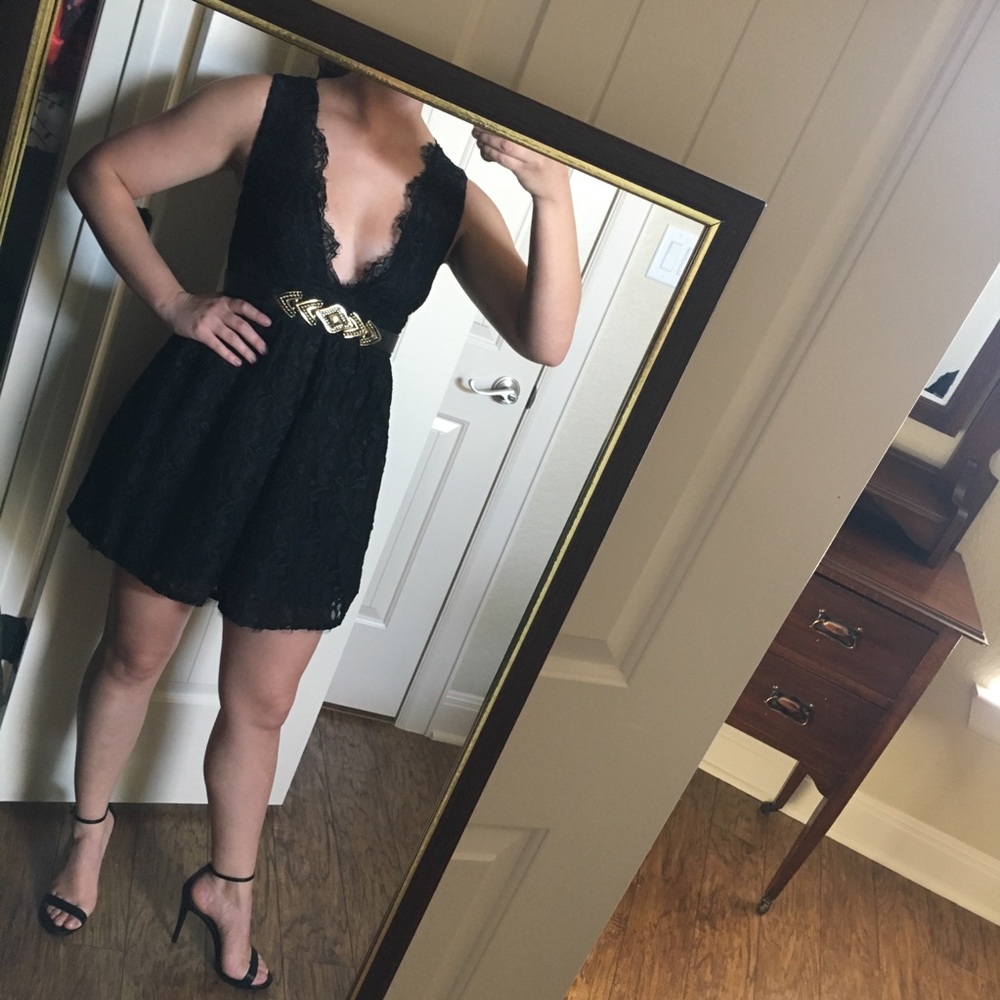 Boutique Lace Mini Dress